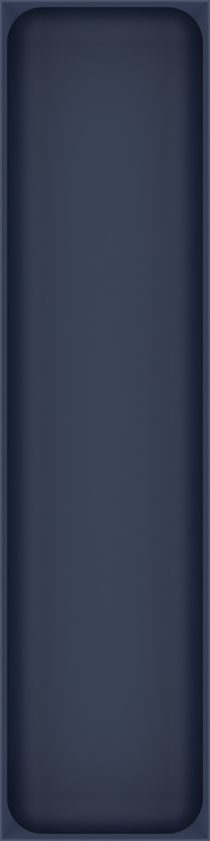 Long tray organiser – 12x3 (354 × 88.5 mm) in Army Blue