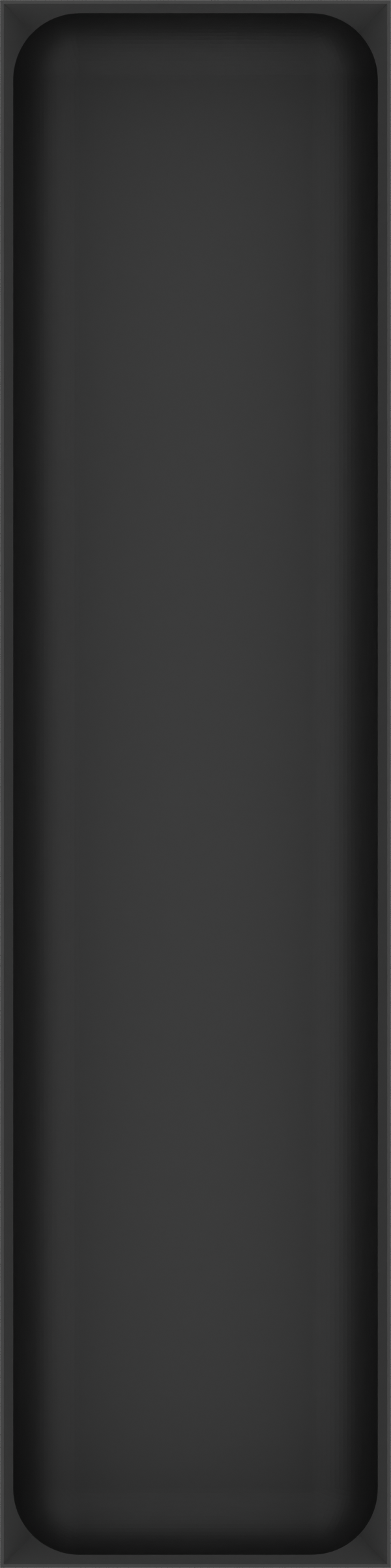 Long tray organiser – 12x3 (354 × 88.5 mm) in Charcoal Black
