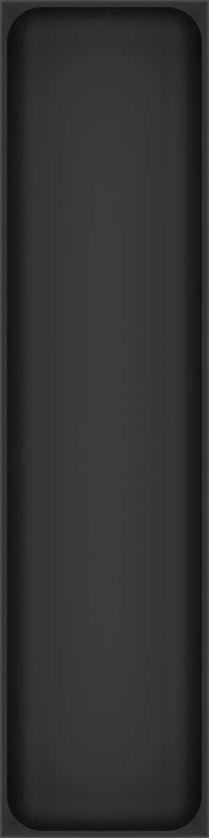 Long tray organiser – 12x3 (354 × 88.5 mm) in Charcoal Black