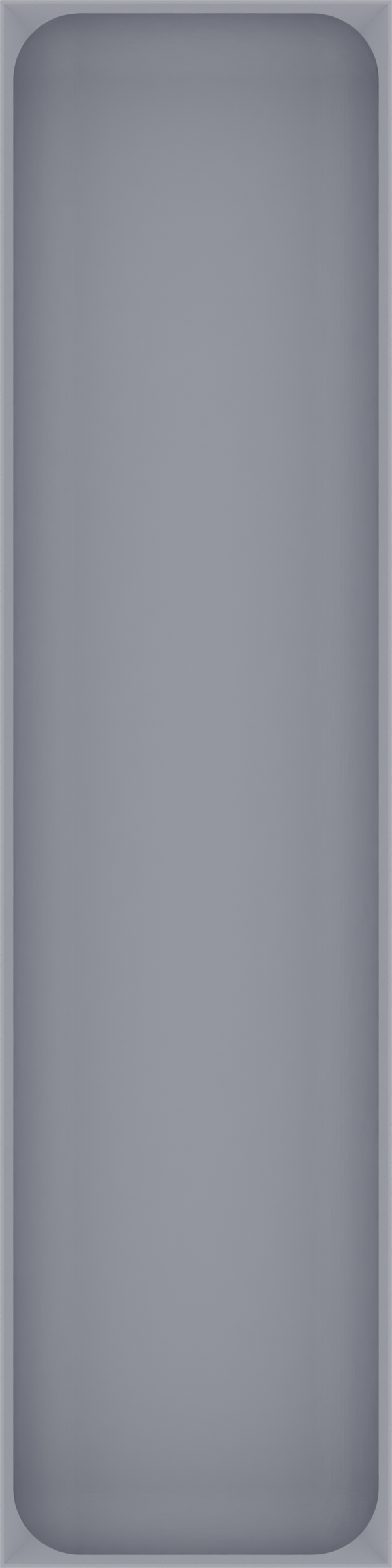 Long tray organiser – 12x3 (354 × 88.5 mm) in Fossil Grey