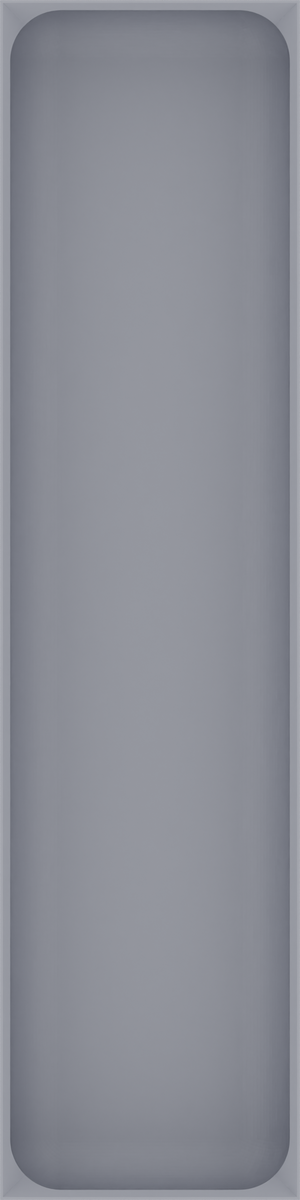 Long tray organiser – 12x3 (354 × 88.5 mm) in Fossil Grey