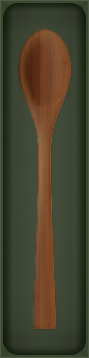 12×3 organiser with bamboo spoon — OliveGreen