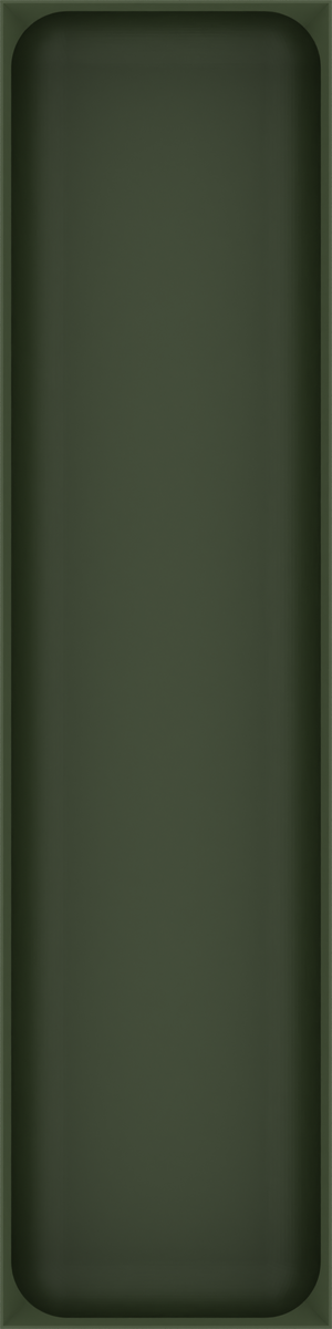 Long tray organiser – 12x3 (354 × 88.5 mm) in Olive Green
