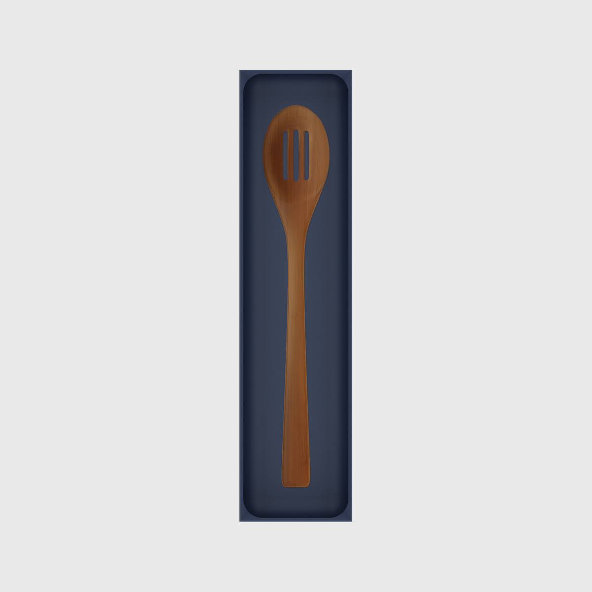 12×3 organiser with bamboo slotted spoon — ArmyBlue
