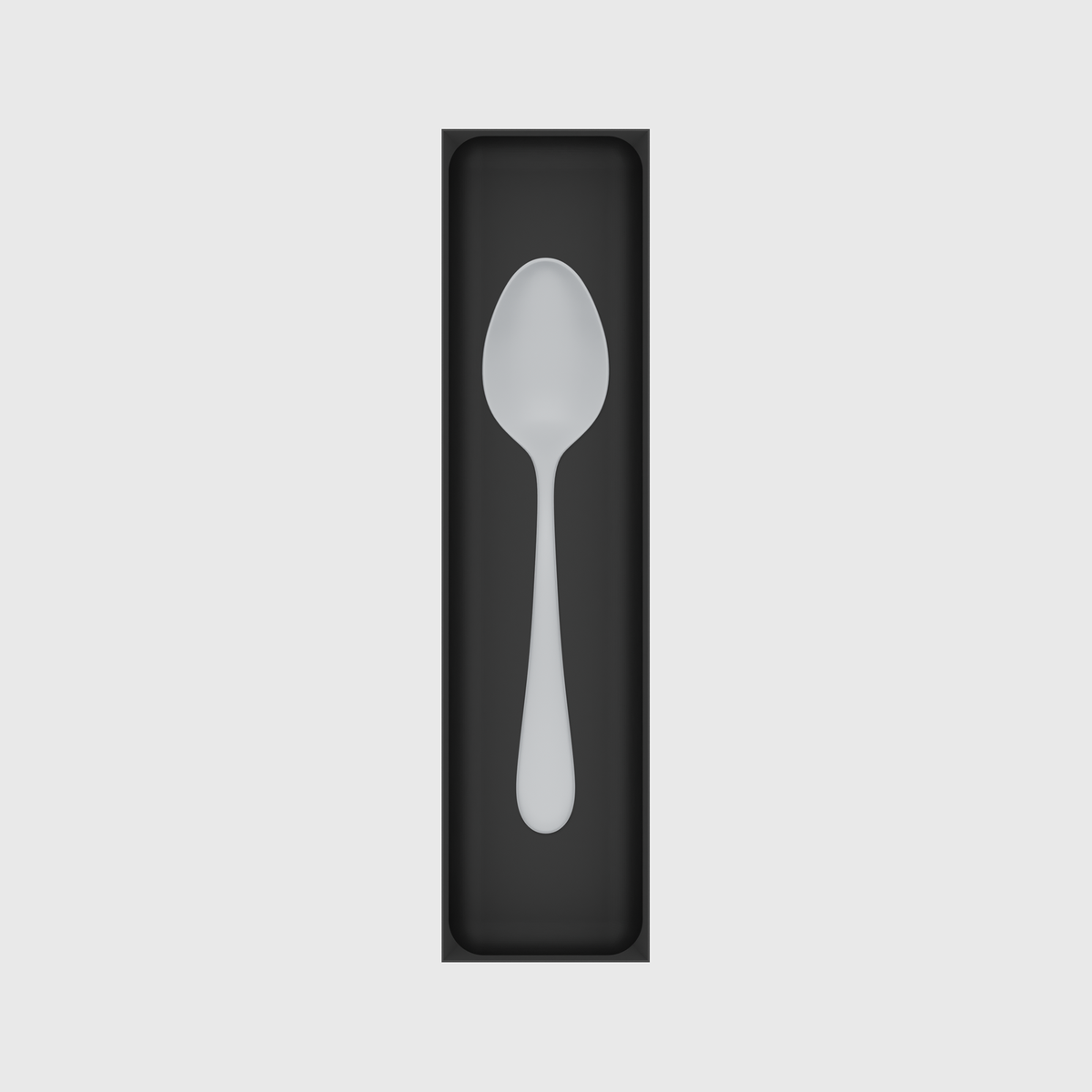 Long tray organiser – 12x3 (354 × 88.5 mm) — example contents in Charcoal Black