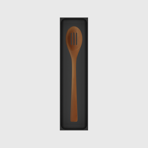 12×3 organiser with bamboo slotted spoon — CharcoalBlack