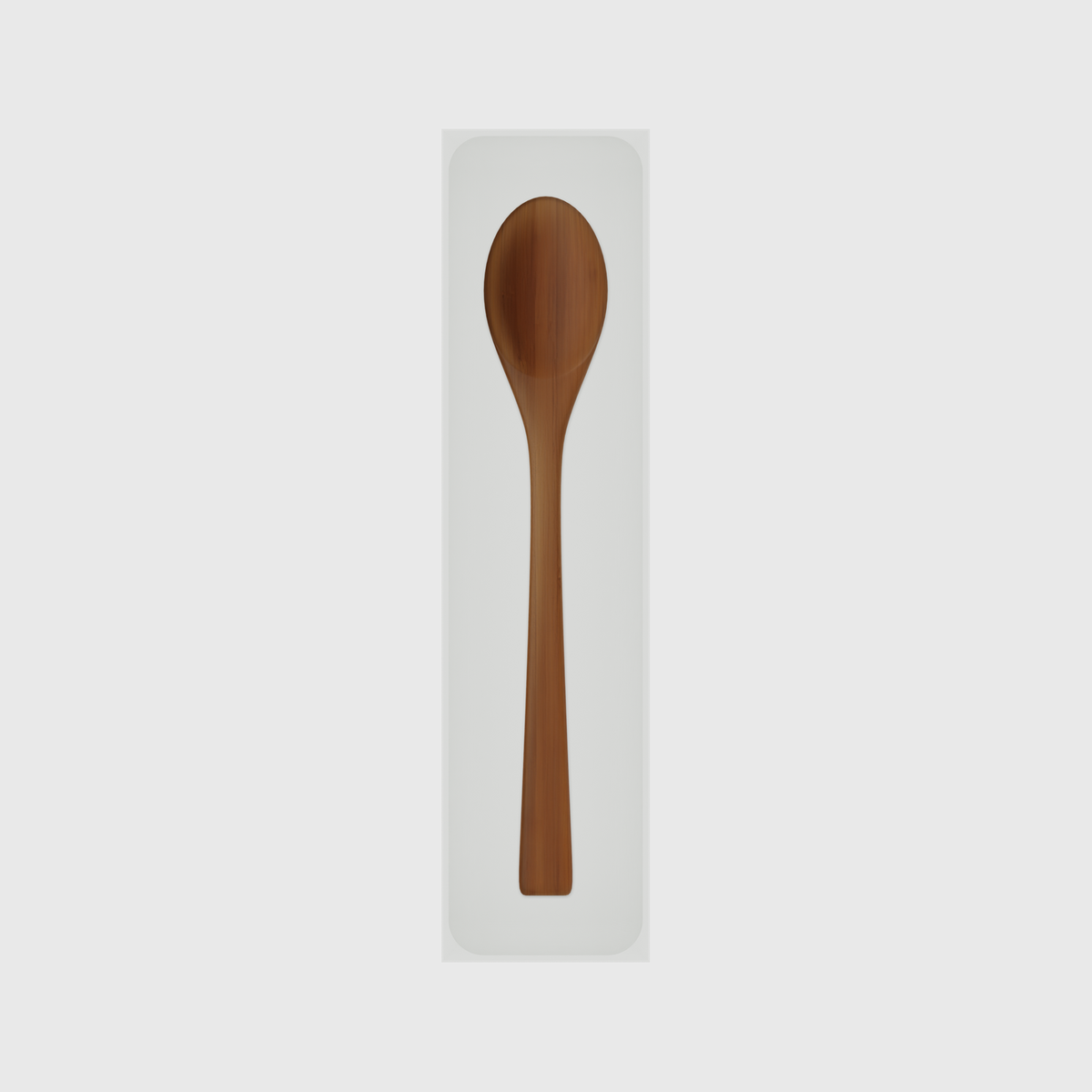 12×3 organiser with bamboo spoon — CottonWhite