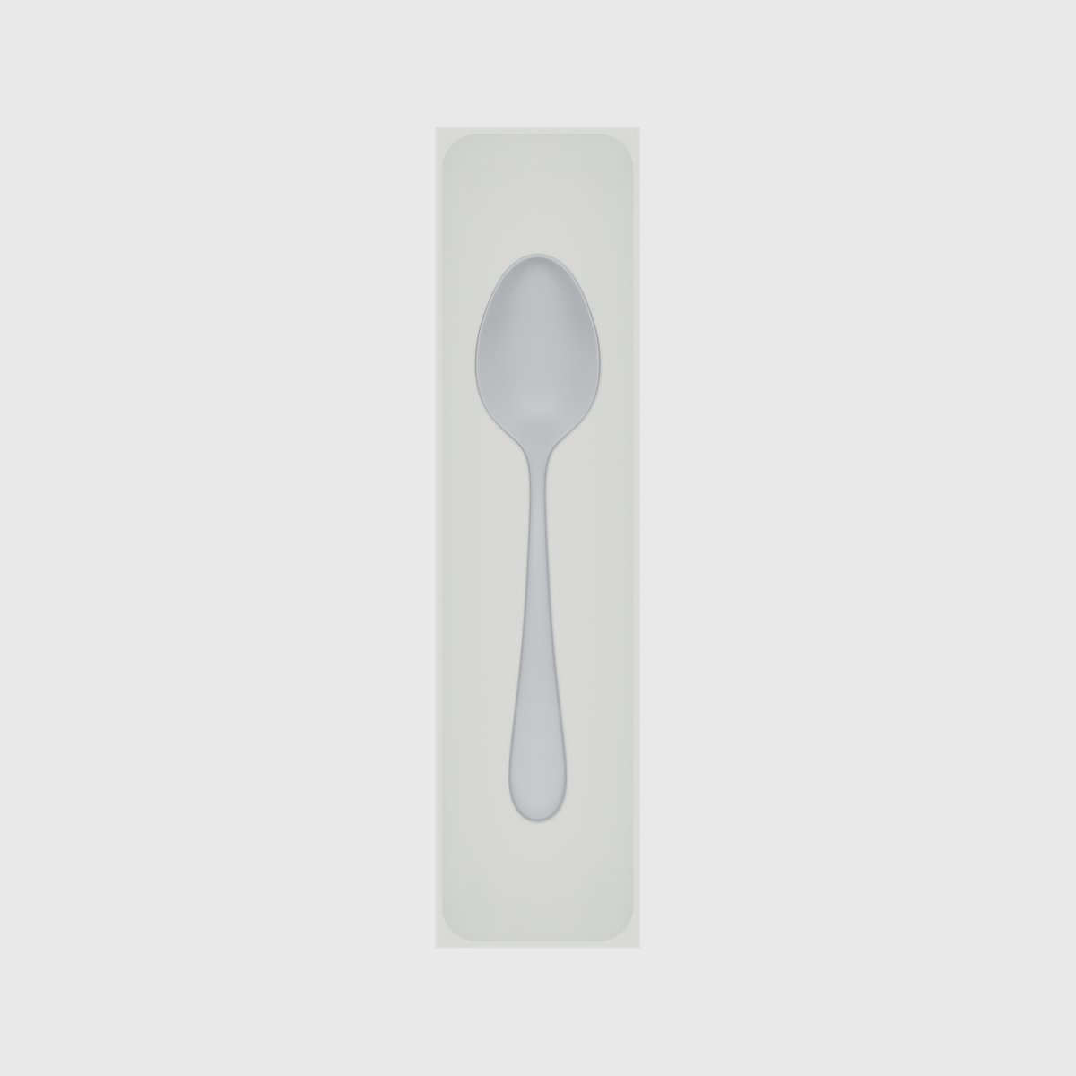 Long tray organiser – 12x3 (354 × 88.5 mm) — example contents in Cotton White