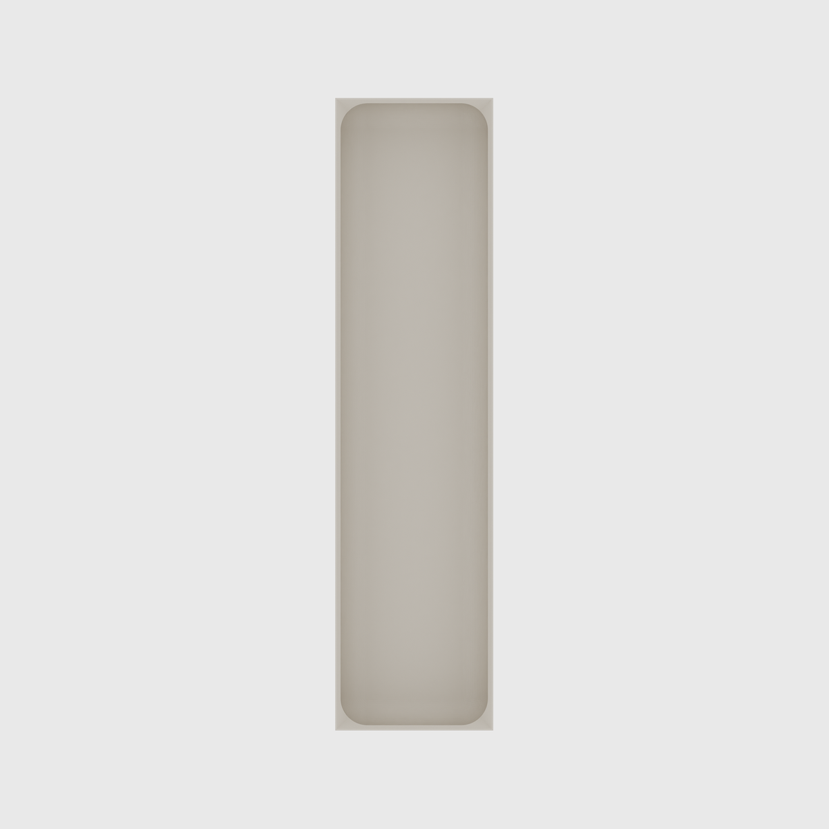 Long tray organiser – 12x3 (354 × 88.5 mm) in Muted White
