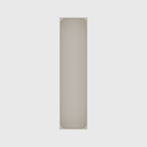 Long tray organiser – 12x3 (354 × 88.5 mm) in Muted White