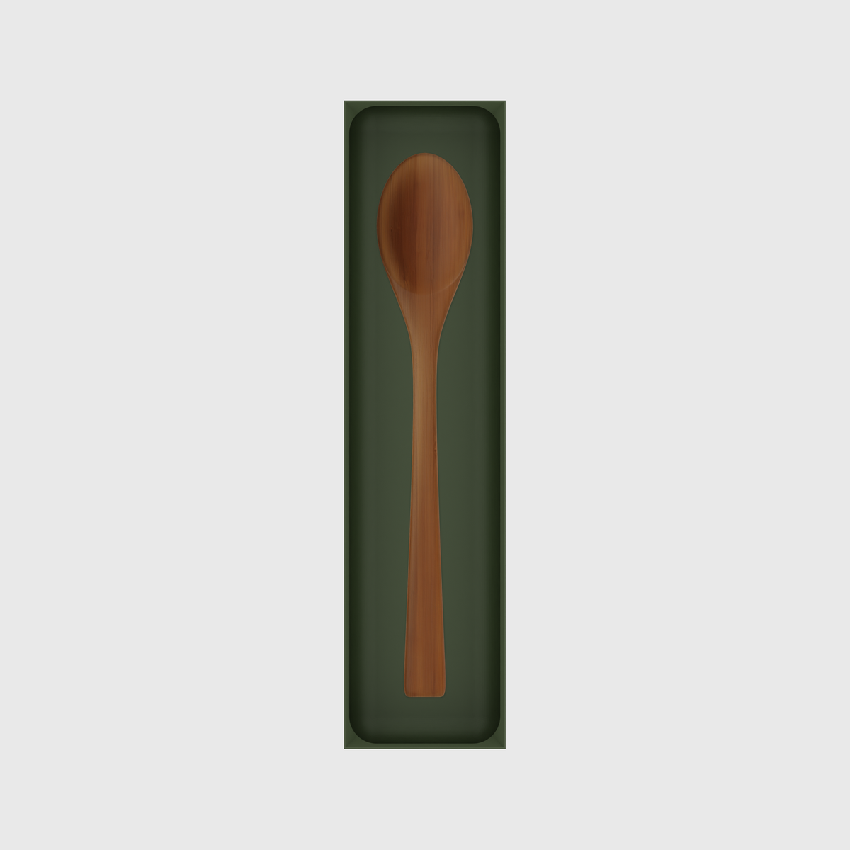 12×3 organiser with bamboo spoon — OliveGreen
