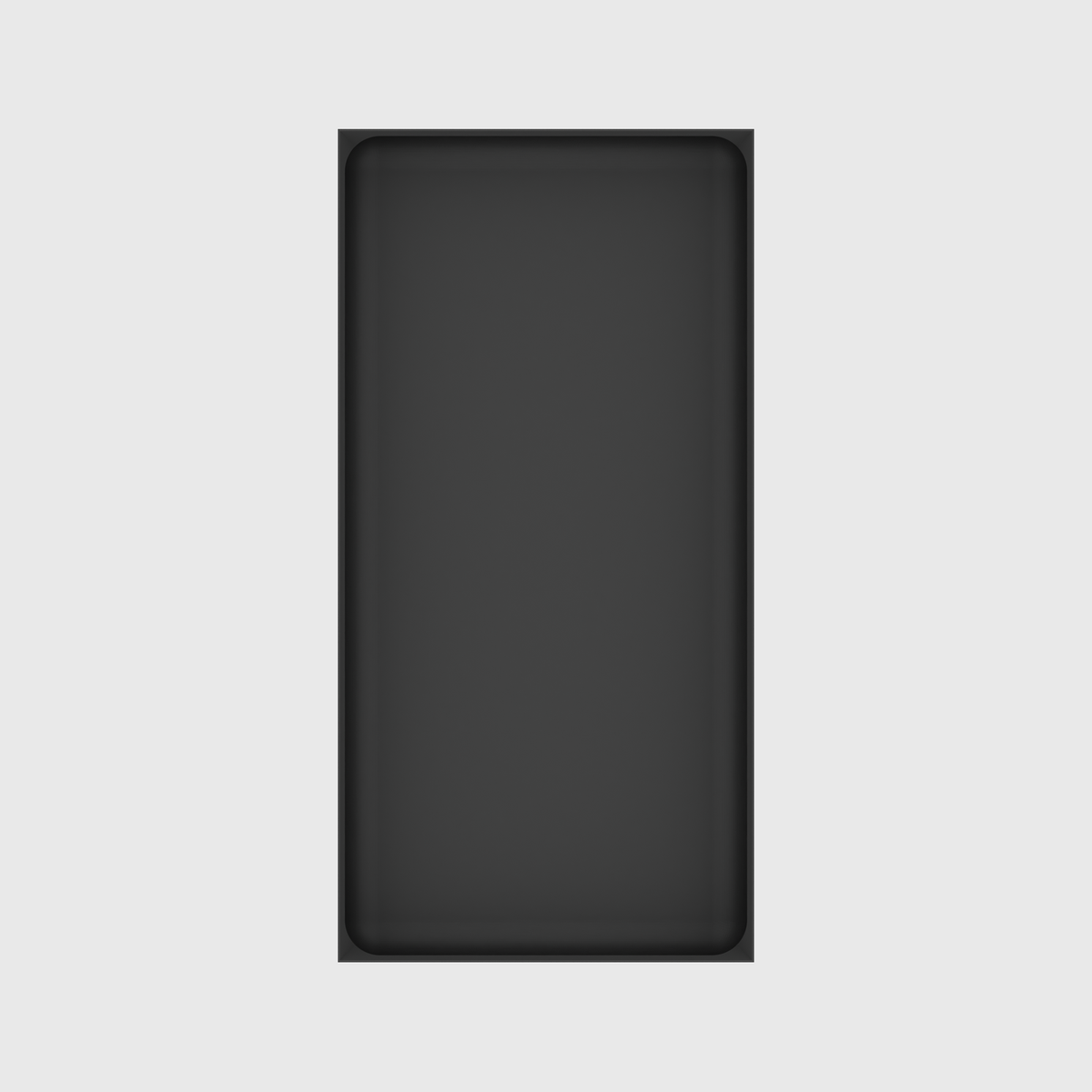 Long tray organiser – 12x6 (354 × 177 mm) in Charcoal Black