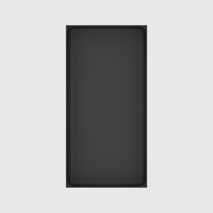 Long tray organiser – 12x6 (354 × 177 mm) in Charcoal Black