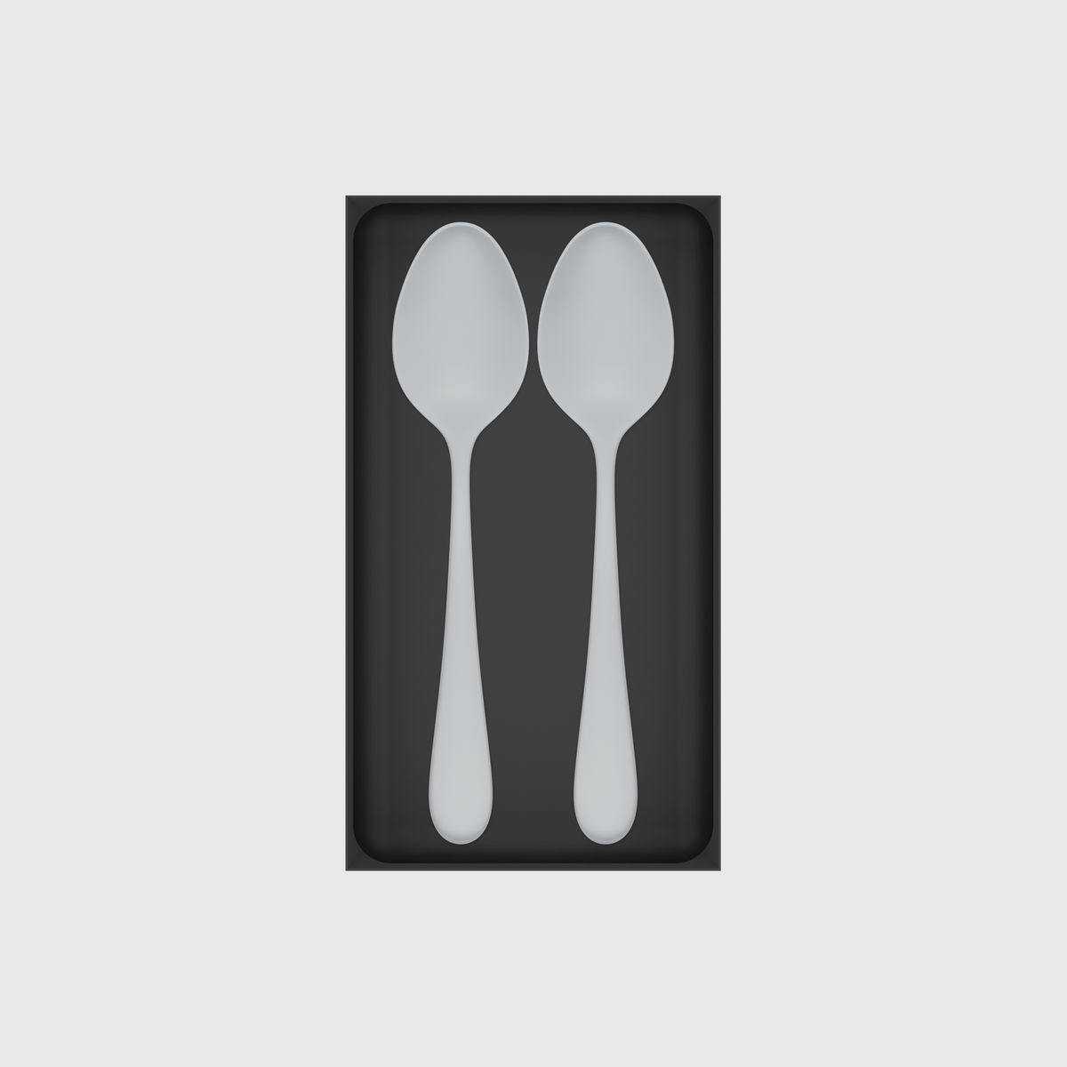 Long tray organiser – 9x5 (265.5 × 147.5 mm) — example contents in Charcoal Black