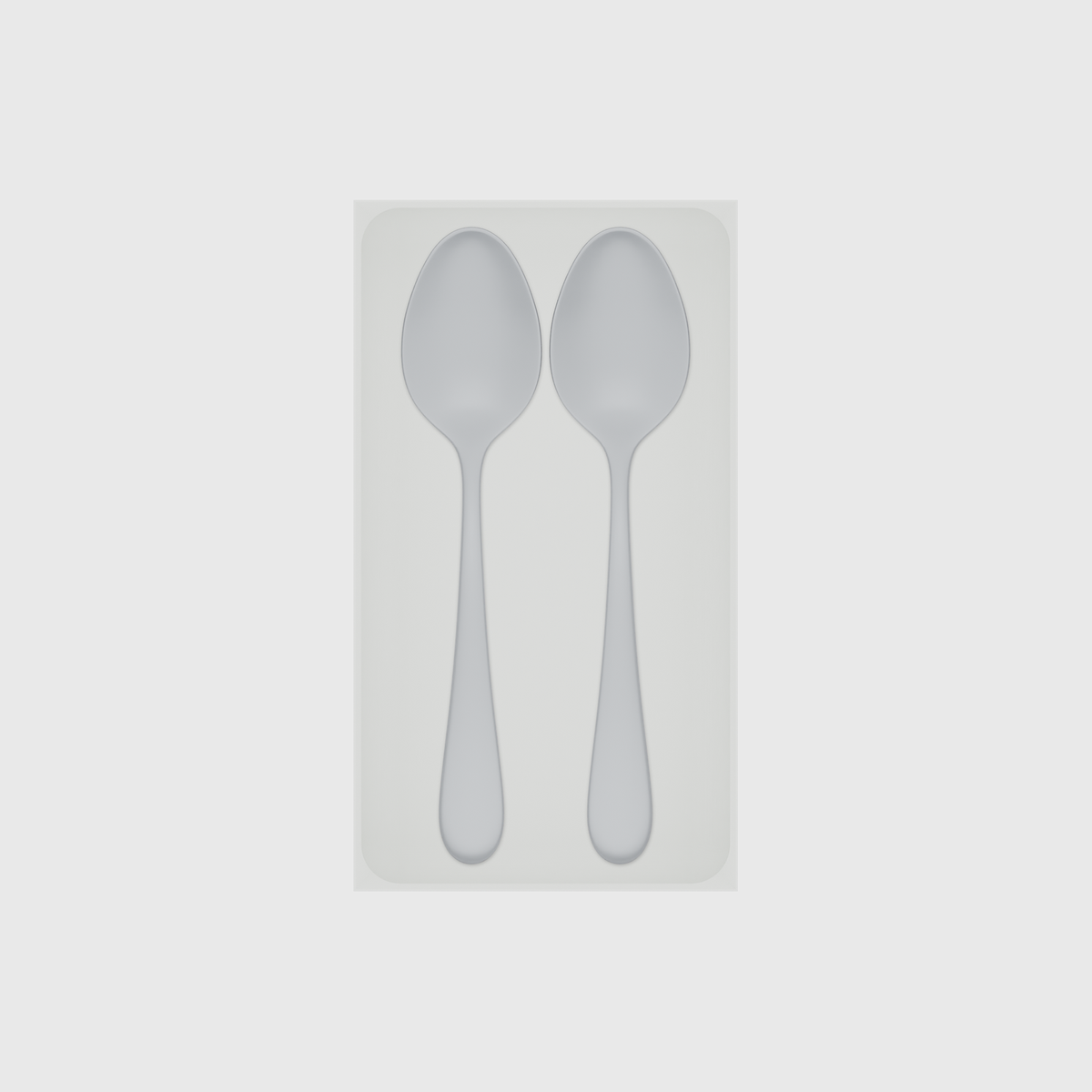 Long tray organiser – 9x5 (265.5 × 147.5 mm) — example contents in Cotton White