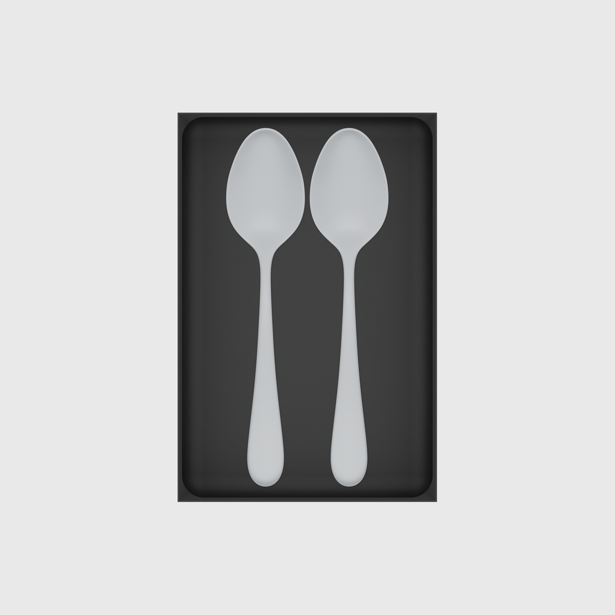 Long tray organiser – 9x6 (265.5 × 177 mm) — example contents in Charcoal Black