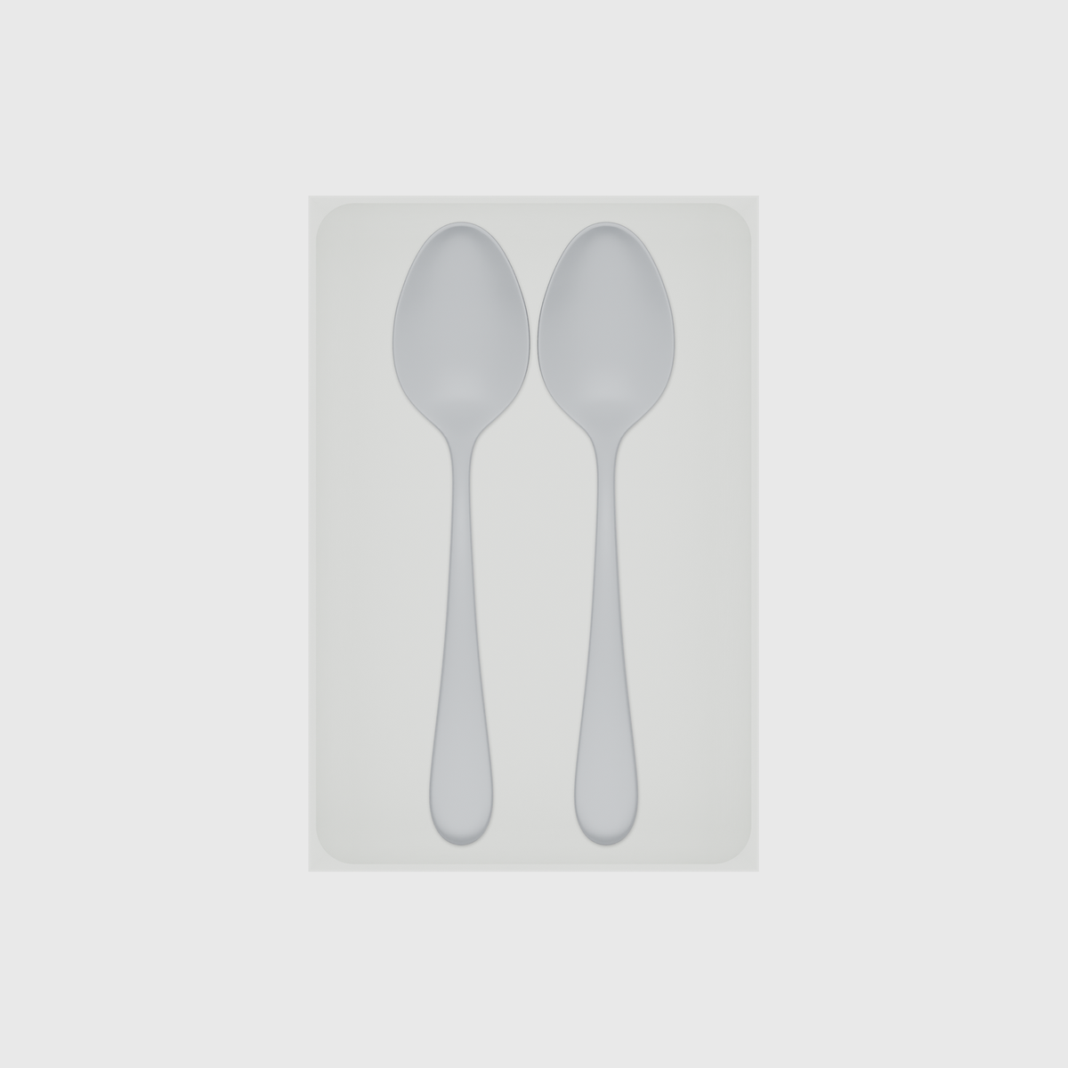 Long tray organiser – 9x6 (265.5 × 177 mm) — example contents in Cotton White