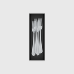 Long cutlery organiser – 9x3 (265.5 × 88.5 mm) — Dinner forks in Charcoal Black