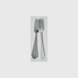 8×3 organiser with dinner forks — CottonWhite