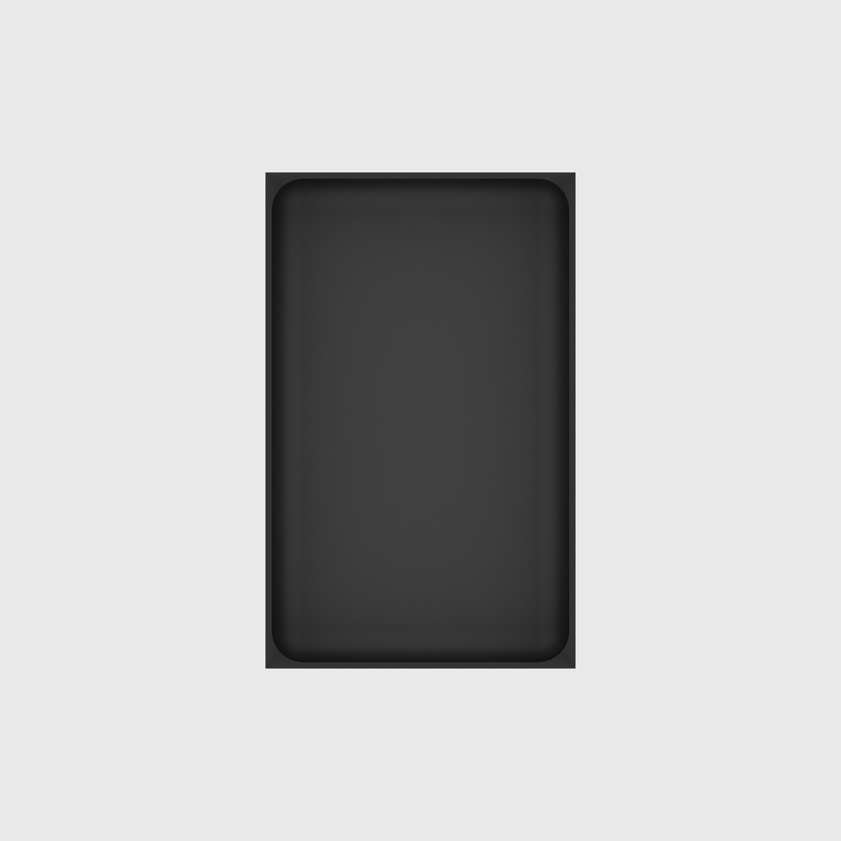 Medium Rectangle Organiser – 8x5 in Charcoal Black