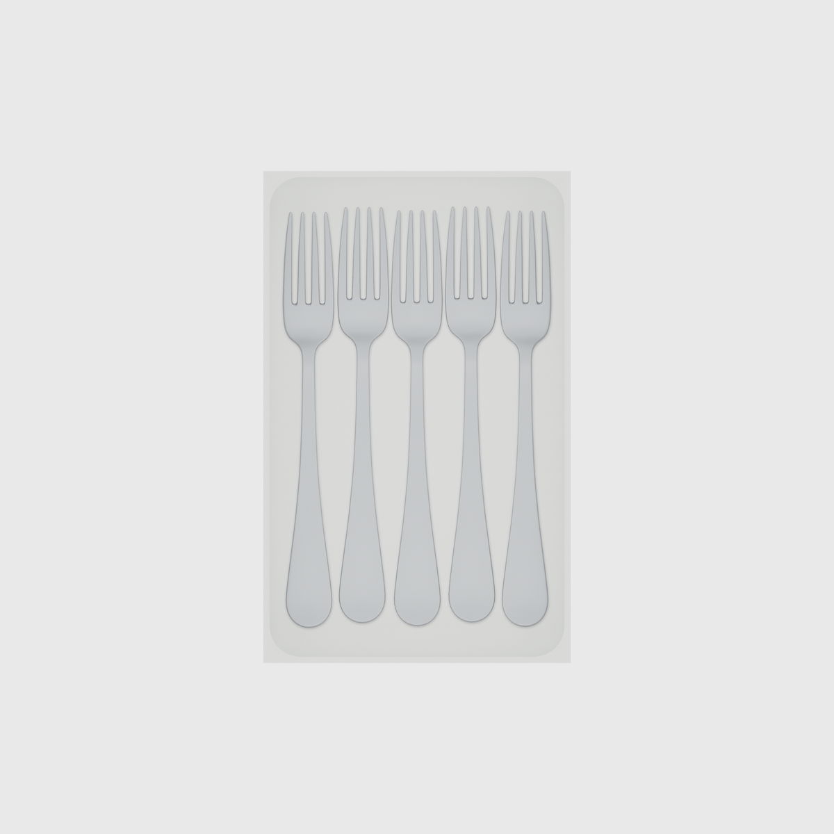 Medium Rectangle Organiser – 8x5 — example contents in Cotton White