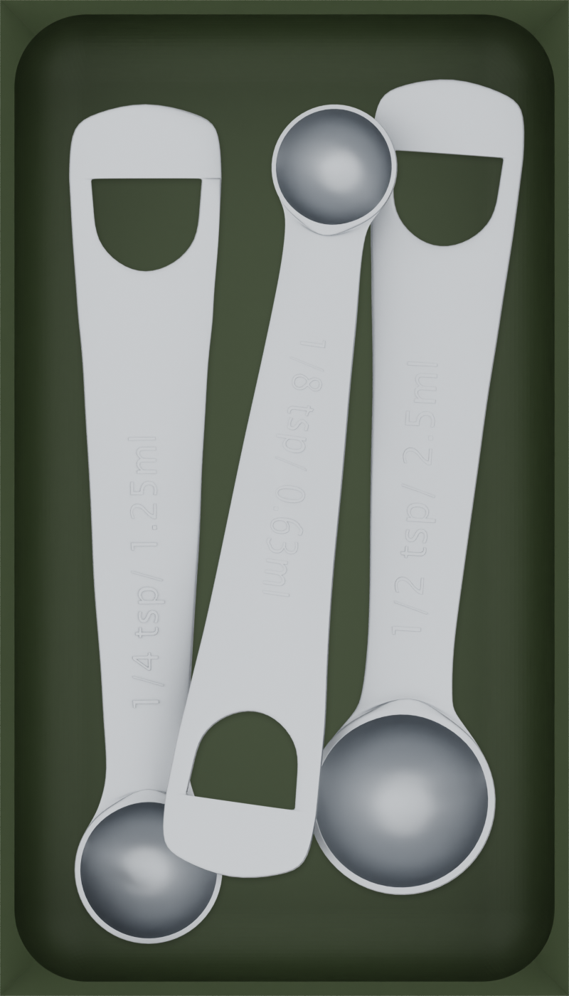Medium Rectangle Organiser – 7x4 — example contents in Olive Green
