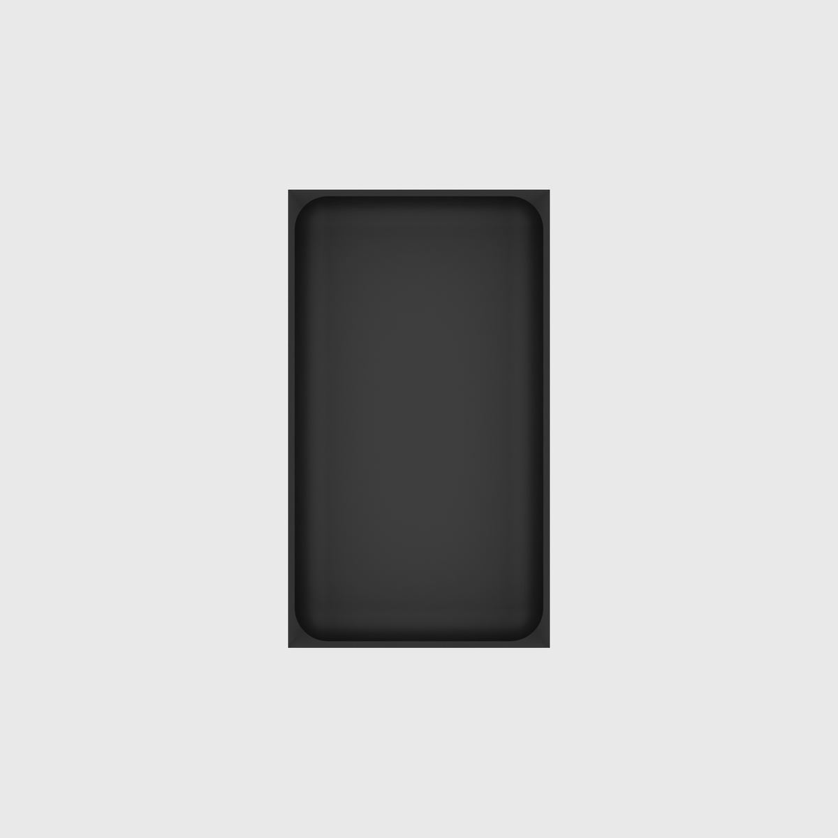 Medium Rectangle Organiser – 7x4 in Charcoal Black