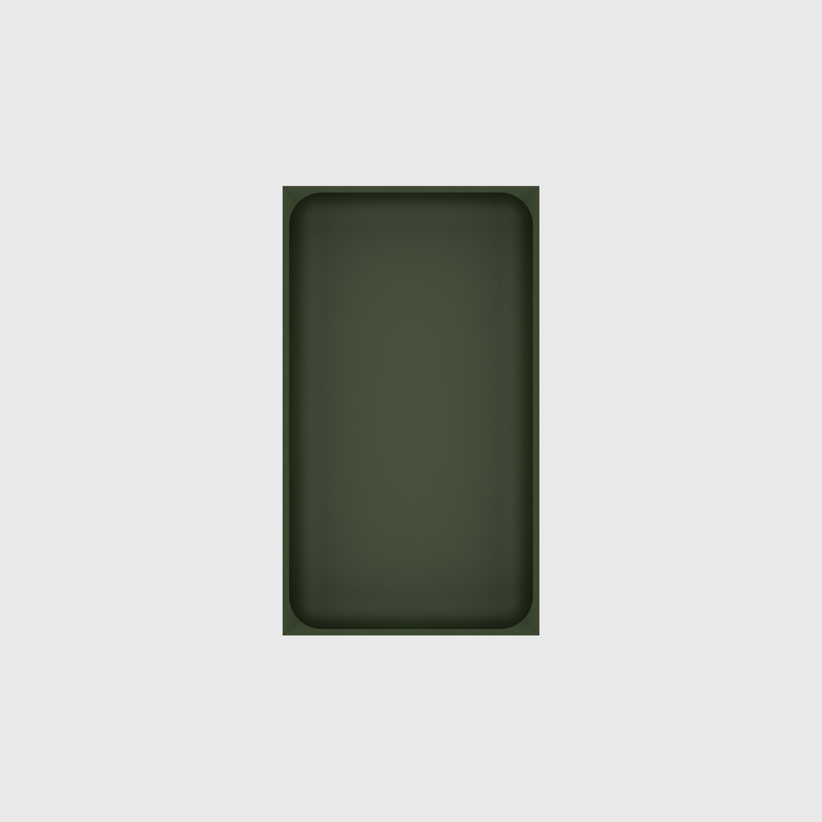 Medium Rectangle Organiser – 7x4 in Olive Green