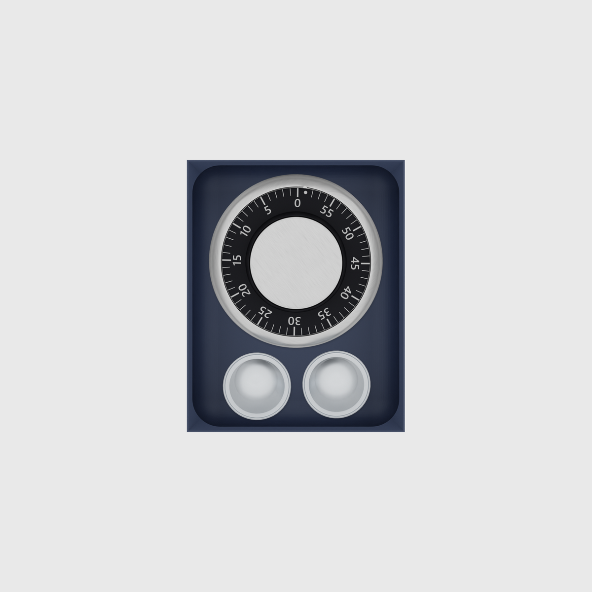 Medium tray organiser – 5x4 (147.5 × 118 mm) — example contents in Army Blue
