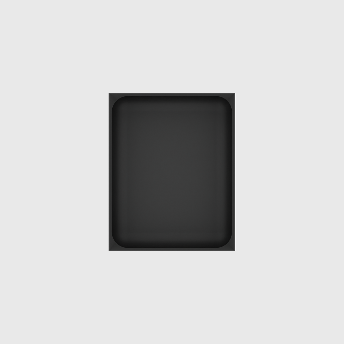 Medium tray organiser – 5x4 (147.5 × 118 mm) in Charcoal Black