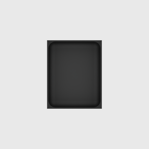 Medium tray organiser – 5x4 (147.5 × 118 mm) in Charcoal Black