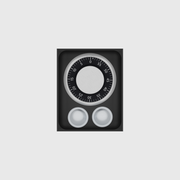 Medium tray organiser – 5x4 (147.5 × 118 mm) — example contents in Charcoal Black