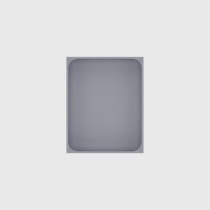 Medium tray organiser – 5x4 (147.5 × 118 mm) in Fossil Grey