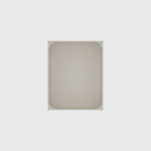 Medium tray organiser – 5x4 (147.5 × 118 mm) in Muted White