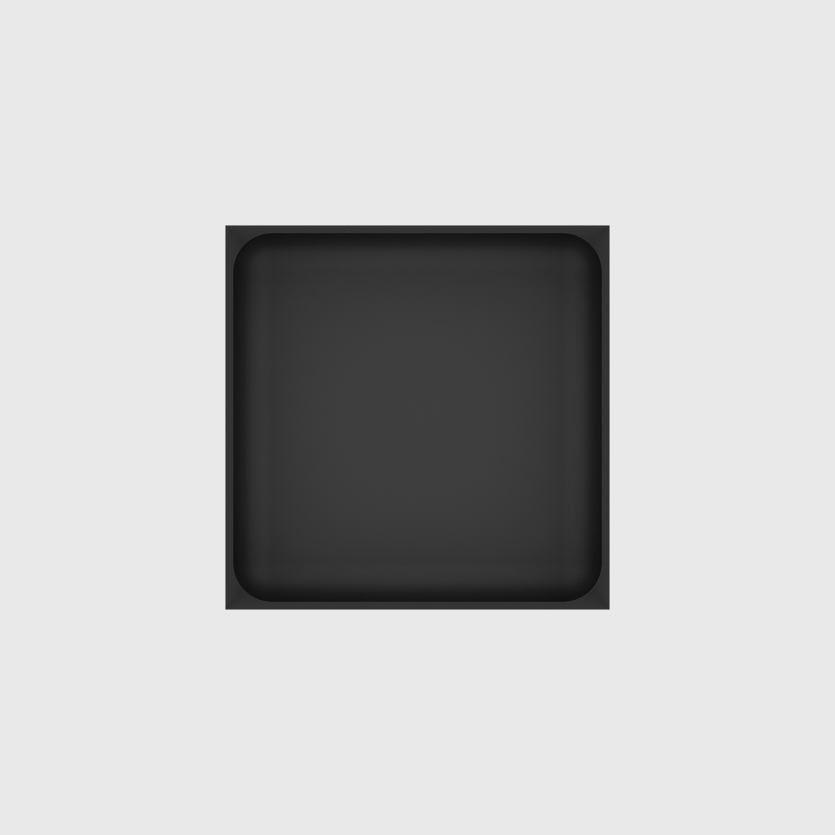 Medium tray organiser – 5x5 (147.5 × 147.5 mm) in Charcoal Black