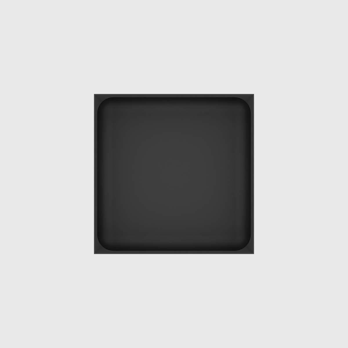 Medium tray organiser – 5x5 (147.5 × 147.5 mm) in Charcoal Black