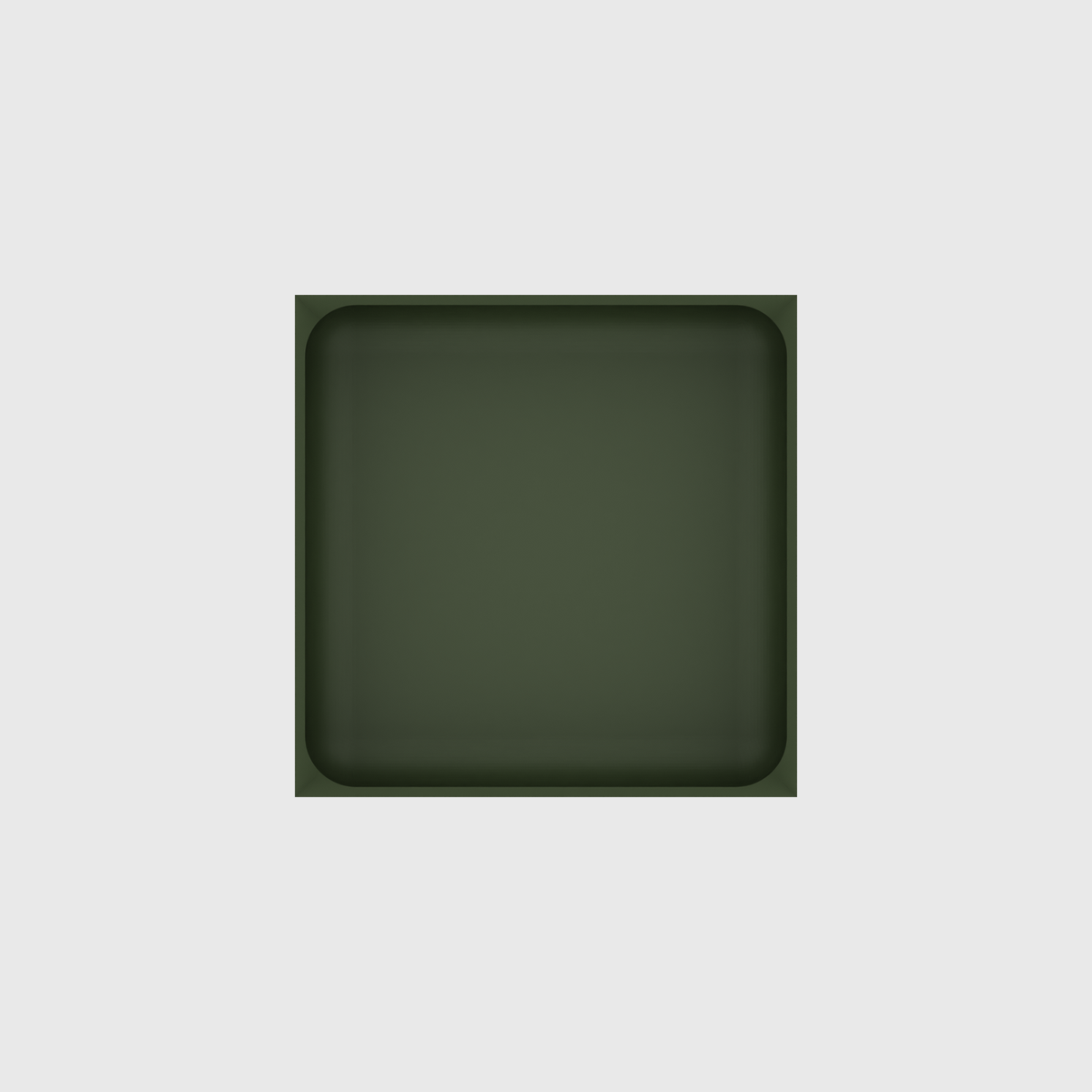 Medium tray organiser – 5x5 (147.5 × 147.5 mm) in Olive Green