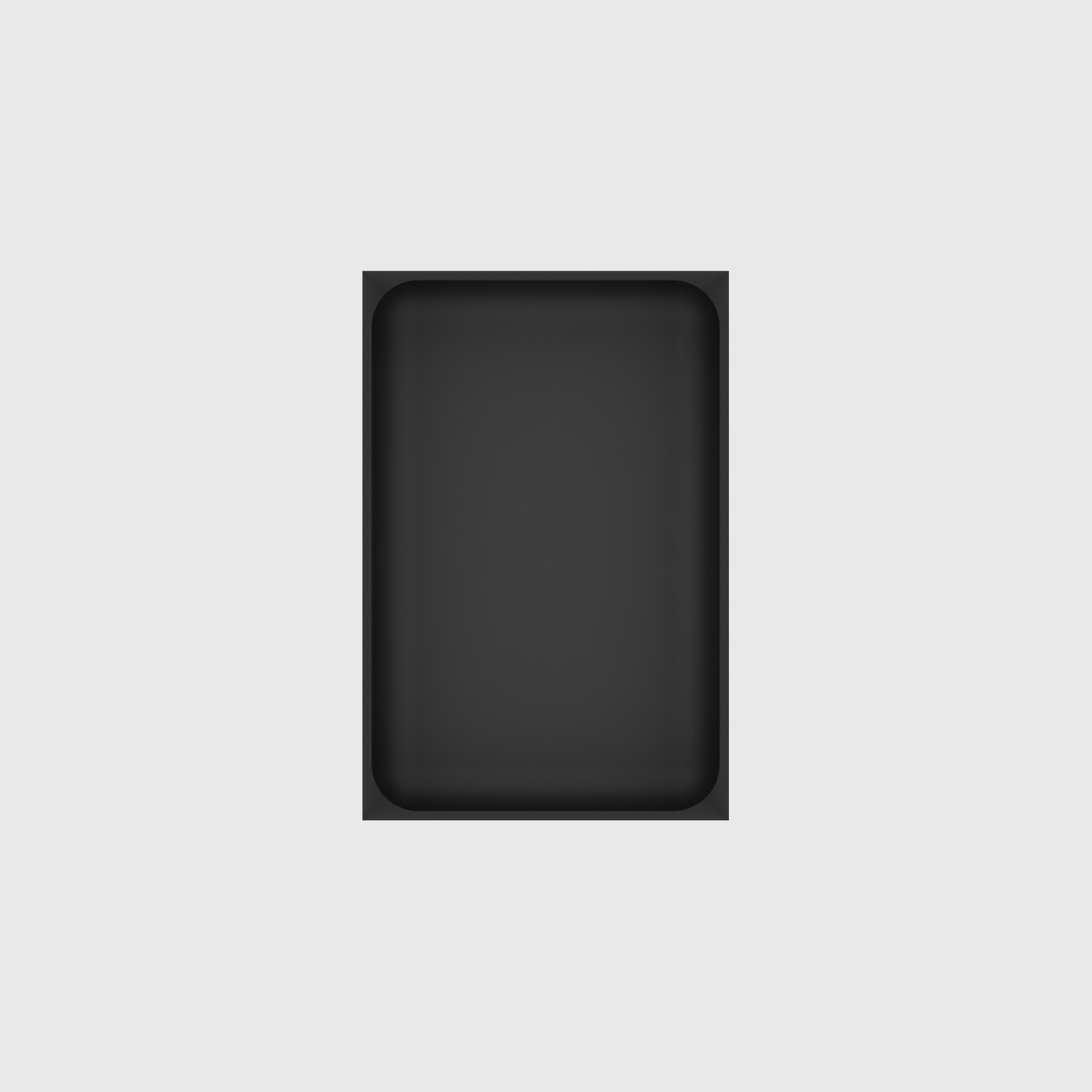 Medium tray organiser – 6x4 (177 × 118 mm) in Charcoal Black