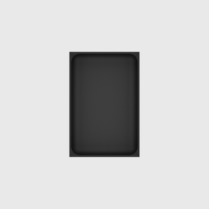 Medium tray organiser – 6x4 (177 × 118 mm) in Charcoal Black