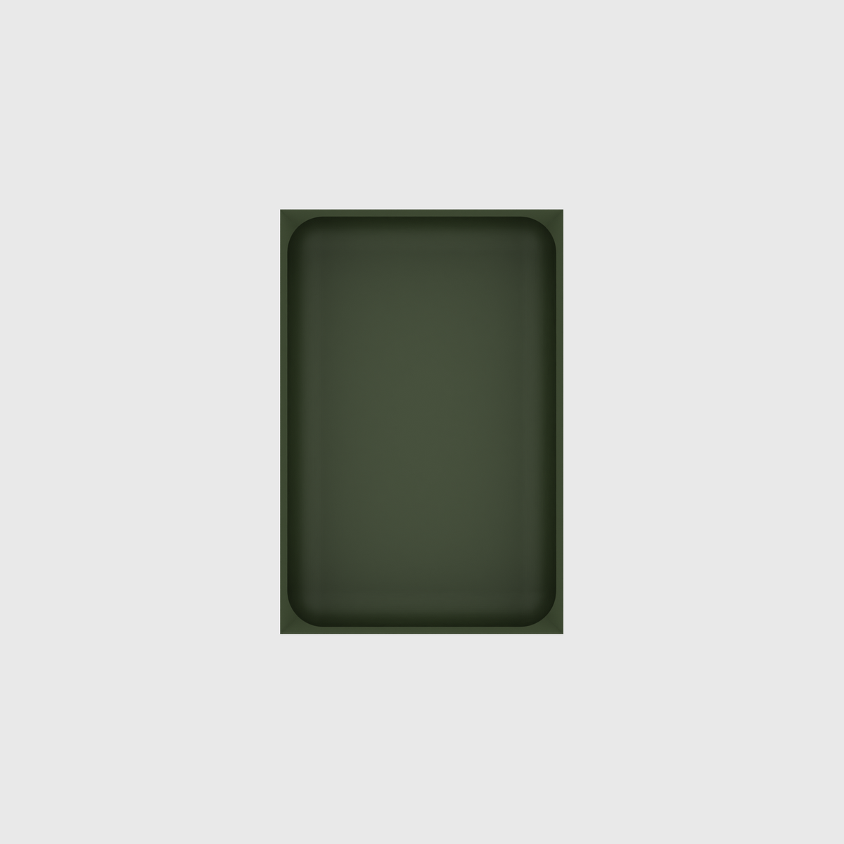 Medium tray organiser – 6x4 (177 × 118 mm) in Olive Green