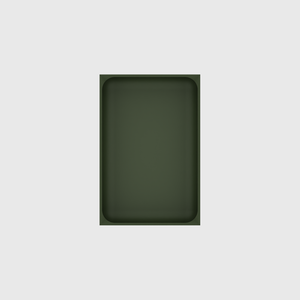 Medium tray organiser – 6x4 (177 × 118 mm) in Olive Green