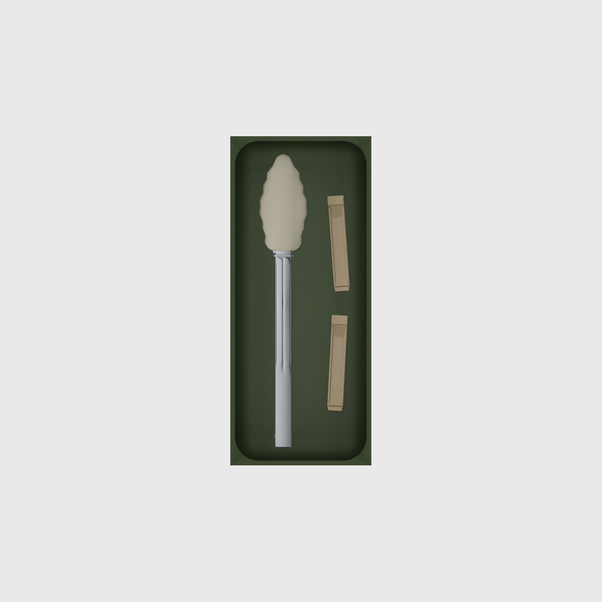 7×3 organiser with silicone tongs and sealing clips — OliveGreen