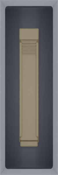 Micro strip organiser – 3×1 (88.5 × 29.5 mm) in Fossil Grey, shown with a sealing clip. Top view.