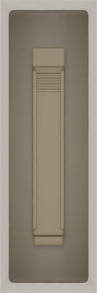 Micro strip organiser – 3×1 (88.5 × 29.5 mm) in Muted White, shown with a sealing clip. Top view.