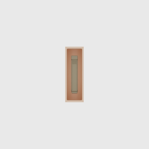 Micro strip organiser – 3×1 (88.5 × 29.5 mm) in Army Beige, shown with a sealing clip. Top view.