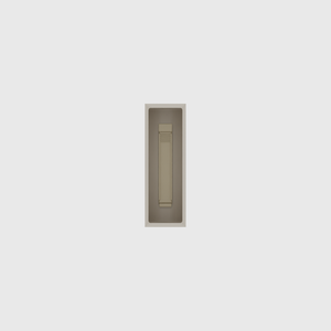 Micro strip organiser – 3×1 (88.5 × 29.5 mm) in Muted White, shown with a sealing clip. Top view.