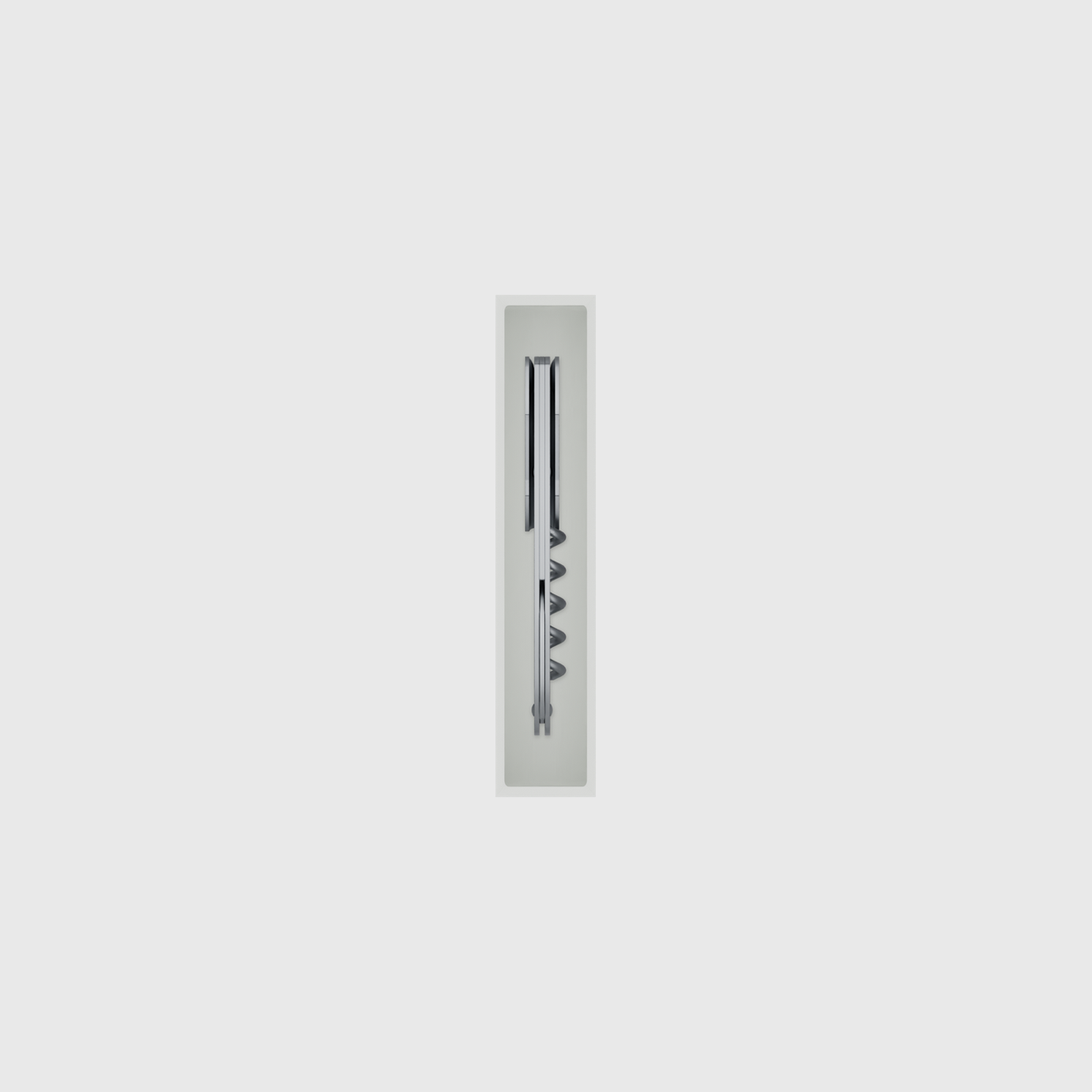 Micro strip organiser – 5x1 (147.5 × 29.5 mm) — example contents in Cotton White