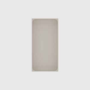 Medium tray organiser – 8x4 (236 × 118 mm) in Muted White