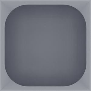 Mini tray organiser – 2x2 (59 × 59 mm) in Fossil Grey
