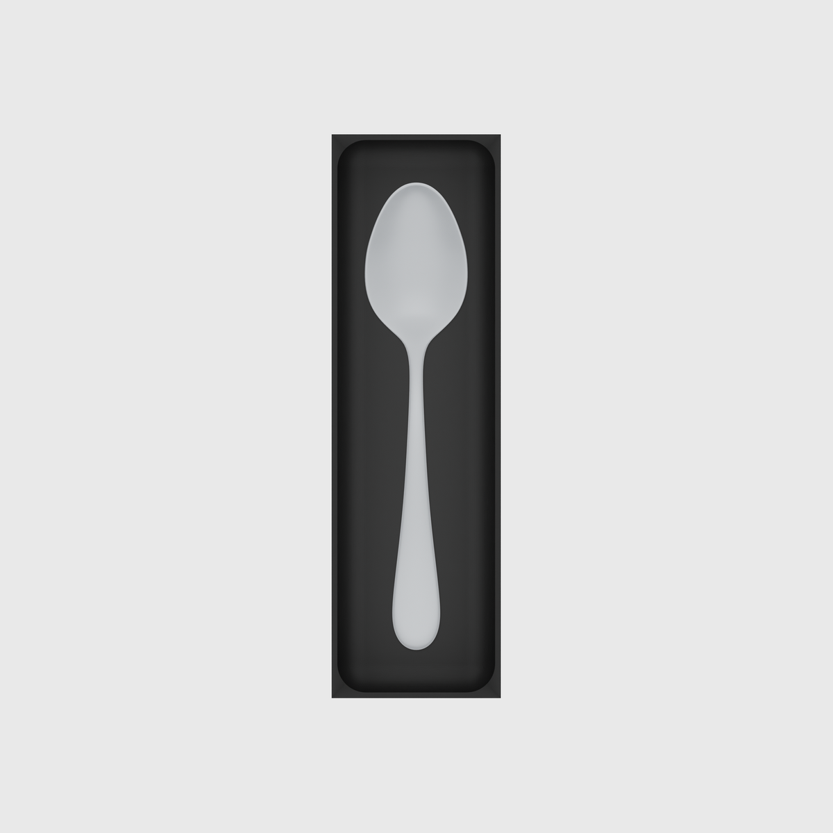 Misc Recetangle Concave 10x3 — example contents in Charcoal Black